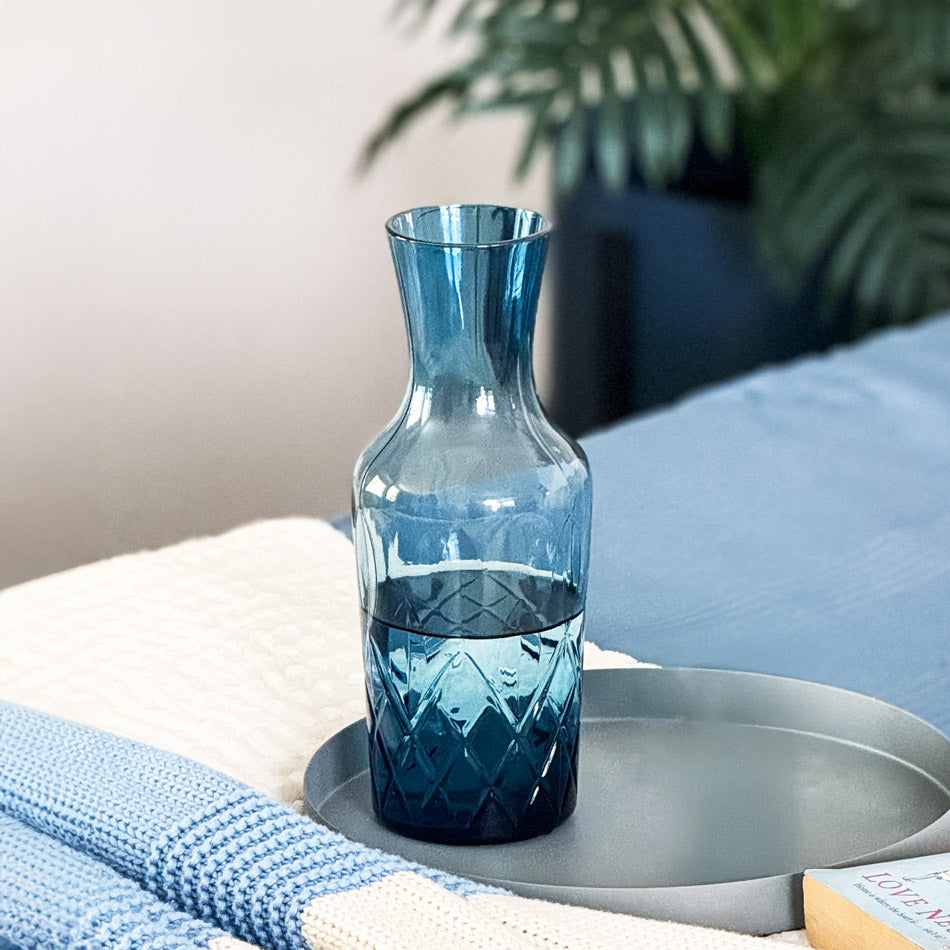 Sorrento Water Carafe 1L - Blue
