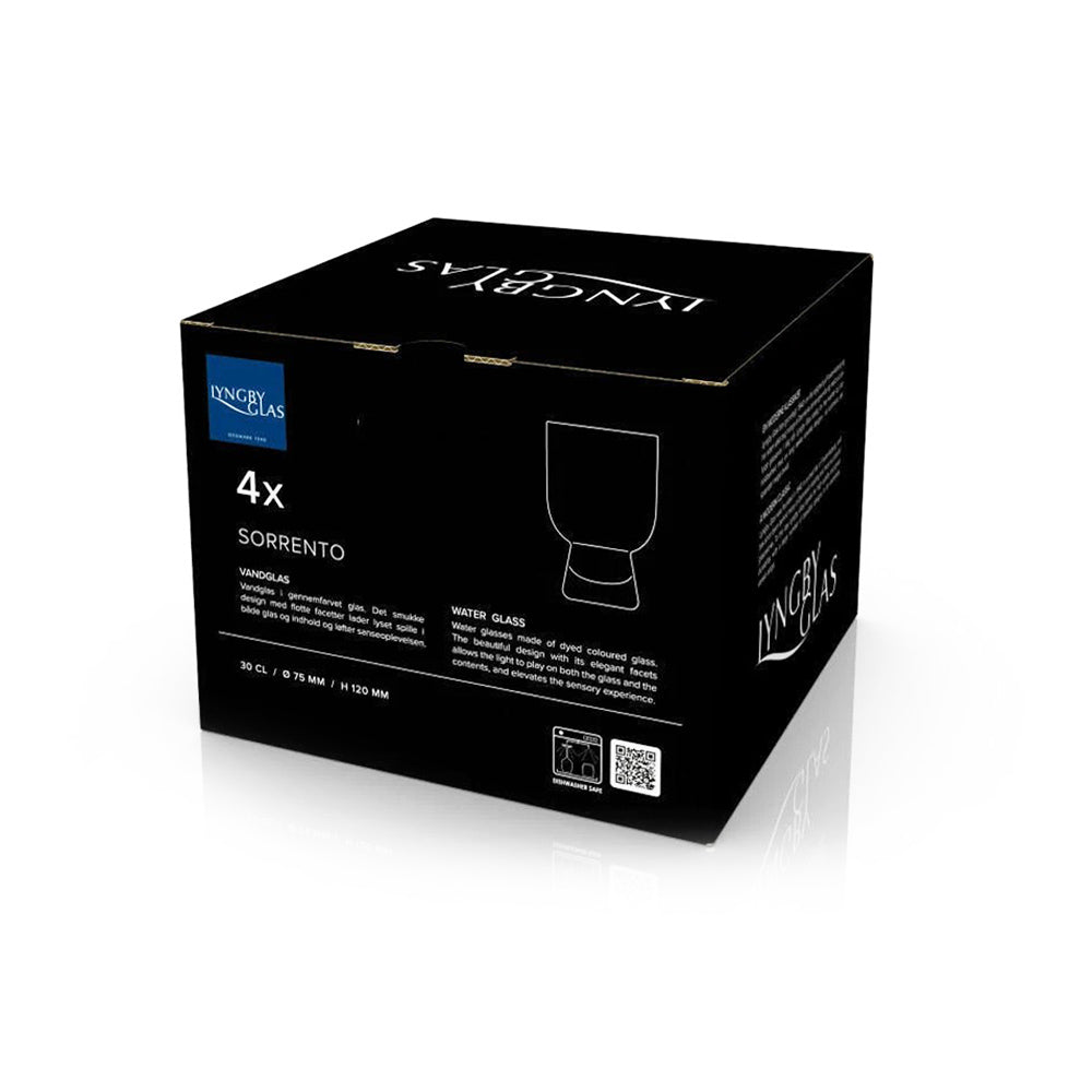 Sorrento Water Glasses 300ml, Set of 4 - Green