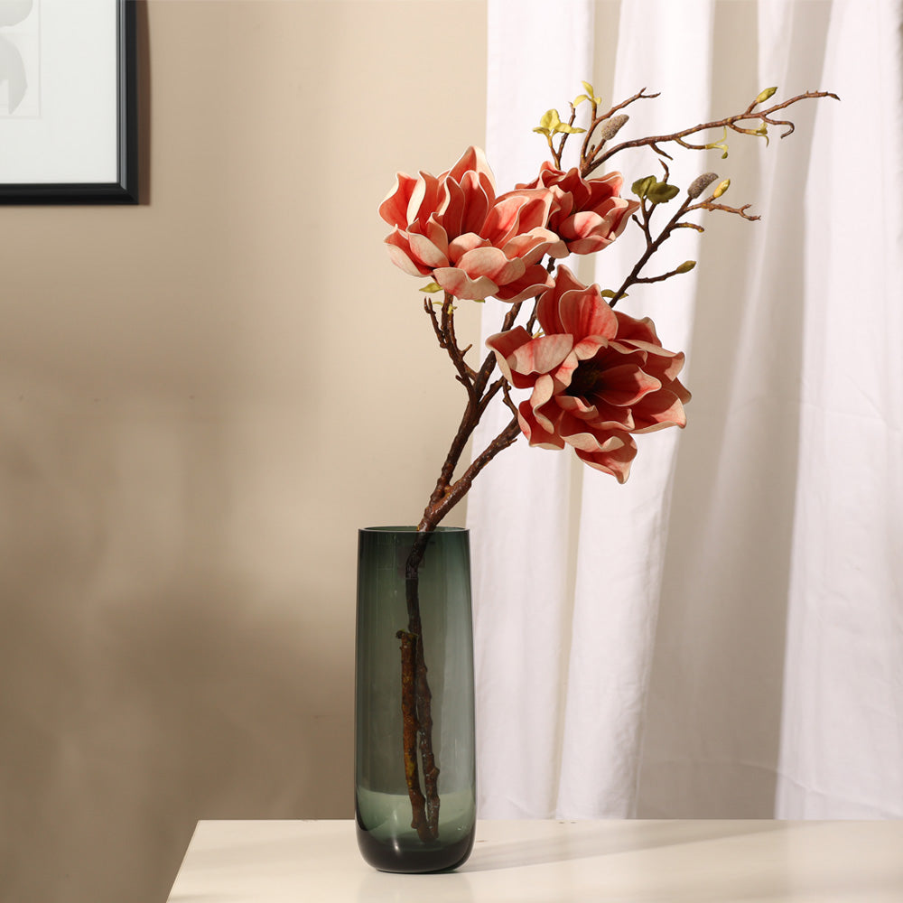 Southern Magnolia Faux Stem - Crimson