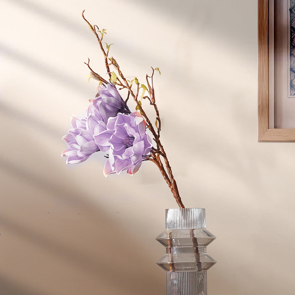 Southern Magnolia Faux Stem - Ube Purple