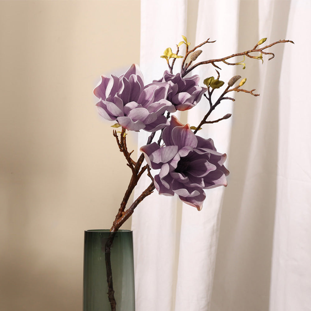 Southern Magnolia Faux Stem - Ube Purple