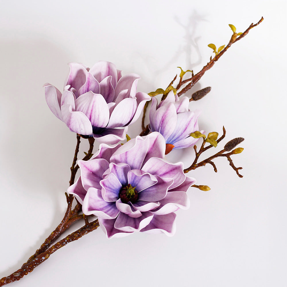 Southern Magnolia Faux Stem - Ube Purple