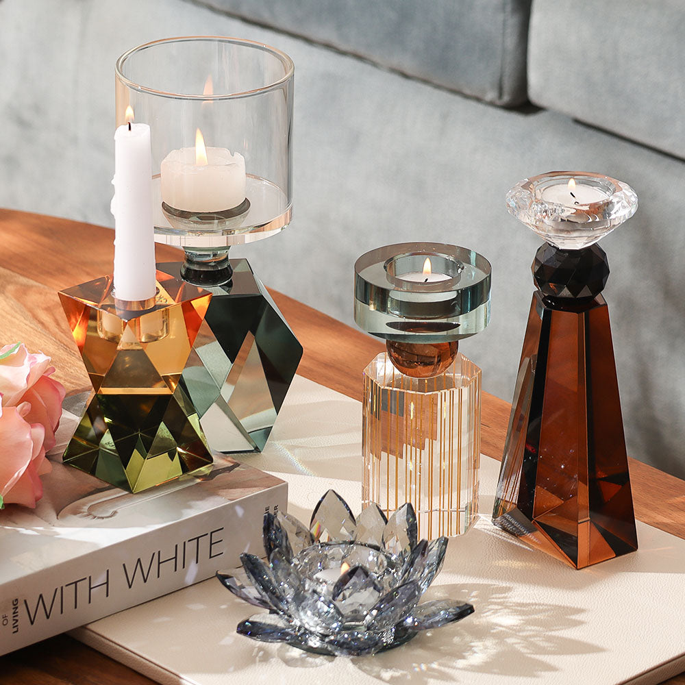 Sparkle Crystal Tealight Holder - Midnight