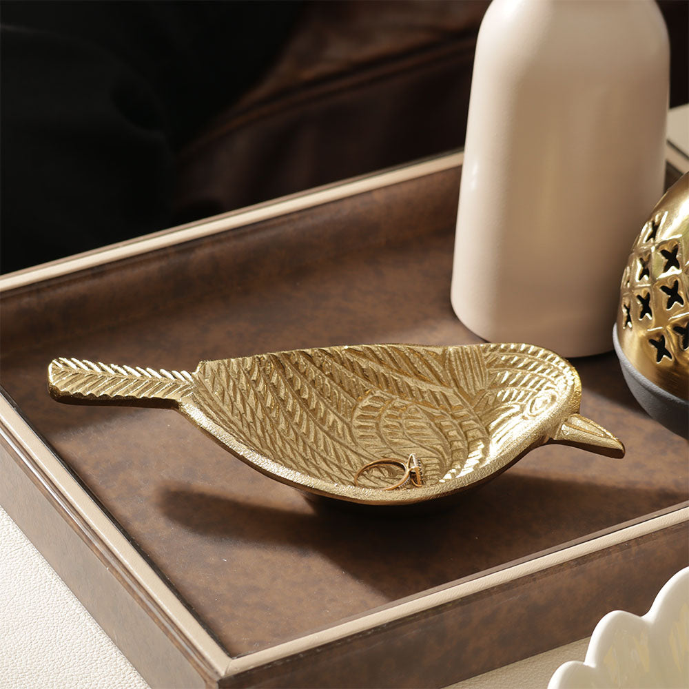 Sparrow Decorative Bowl Small - Gold