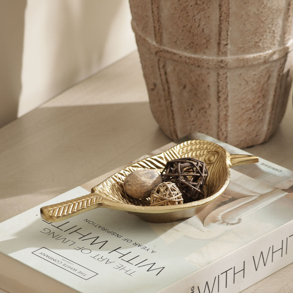 Sparrow Decorative Bowl Small - Gold