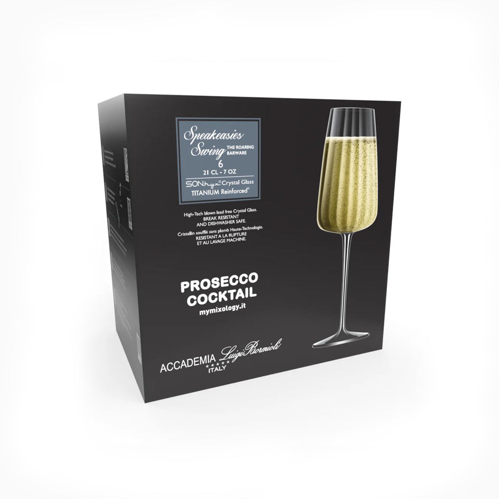 Speakeasy Swing Prosecco Glasses 210ml, Set of 6