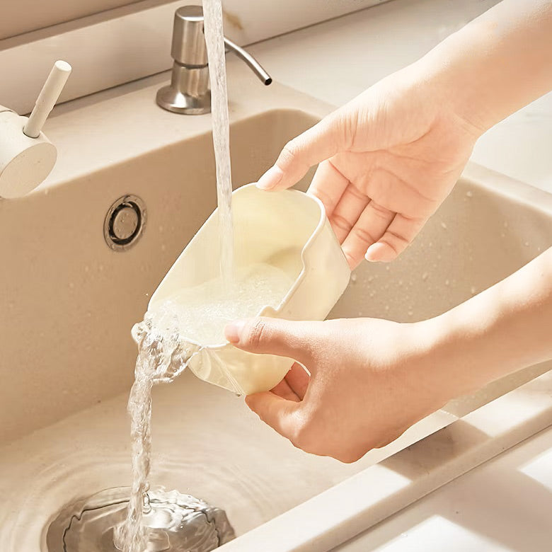 Rectangular Spice Storage Box with Lid - Cream