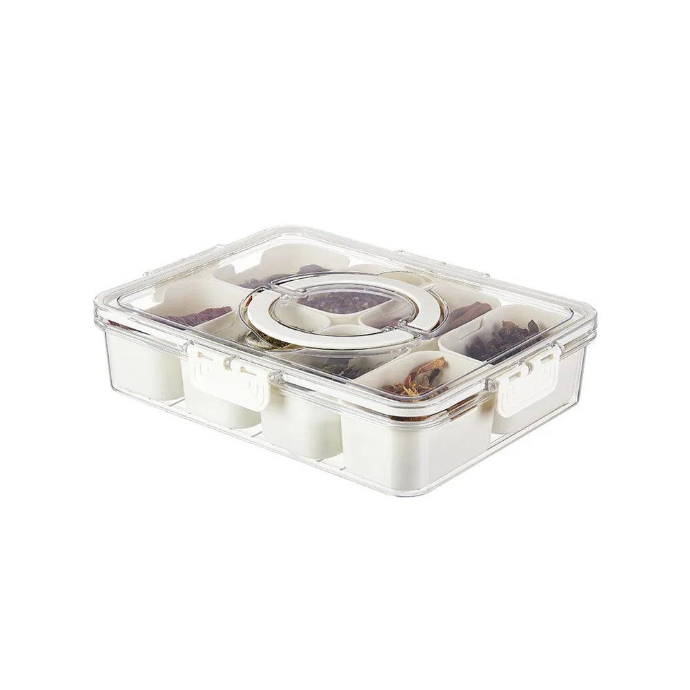 Rectangular Spice Storage Box with Lid - Cream