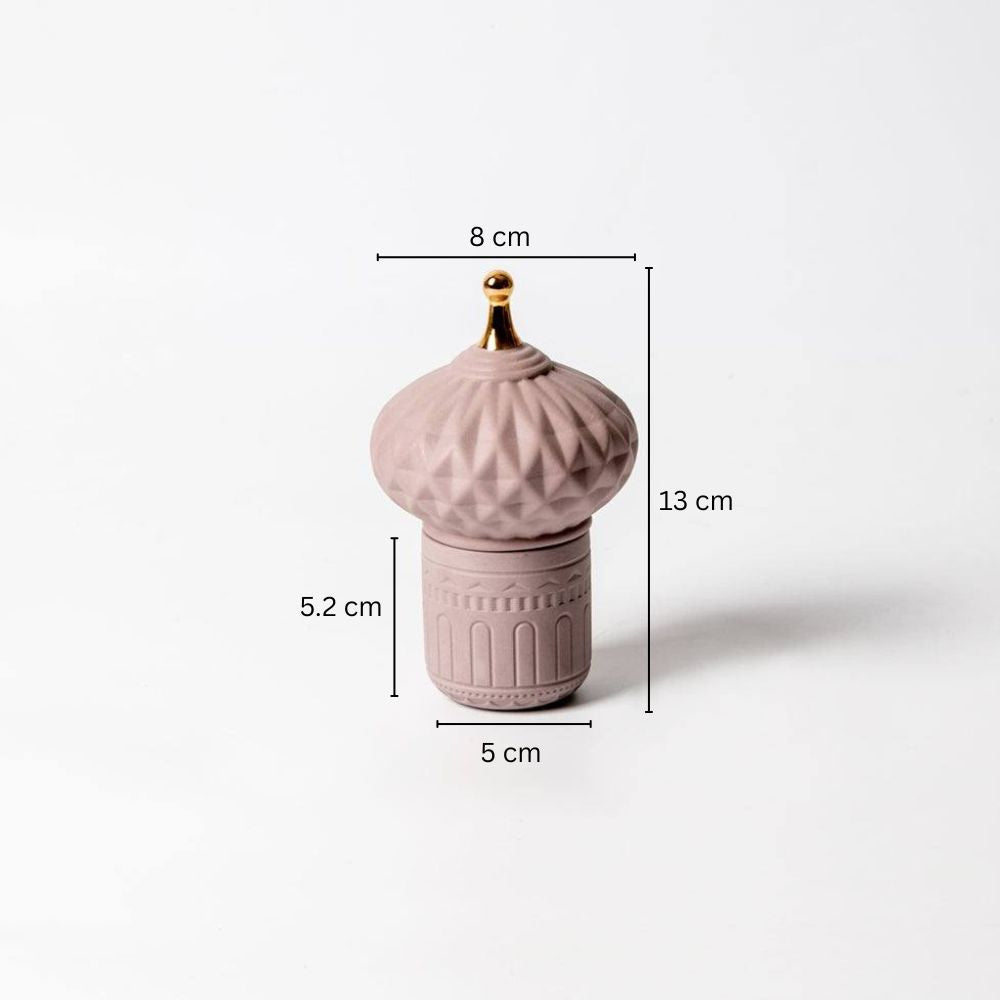Spire Ceramic Decorative Jar Small - Pink