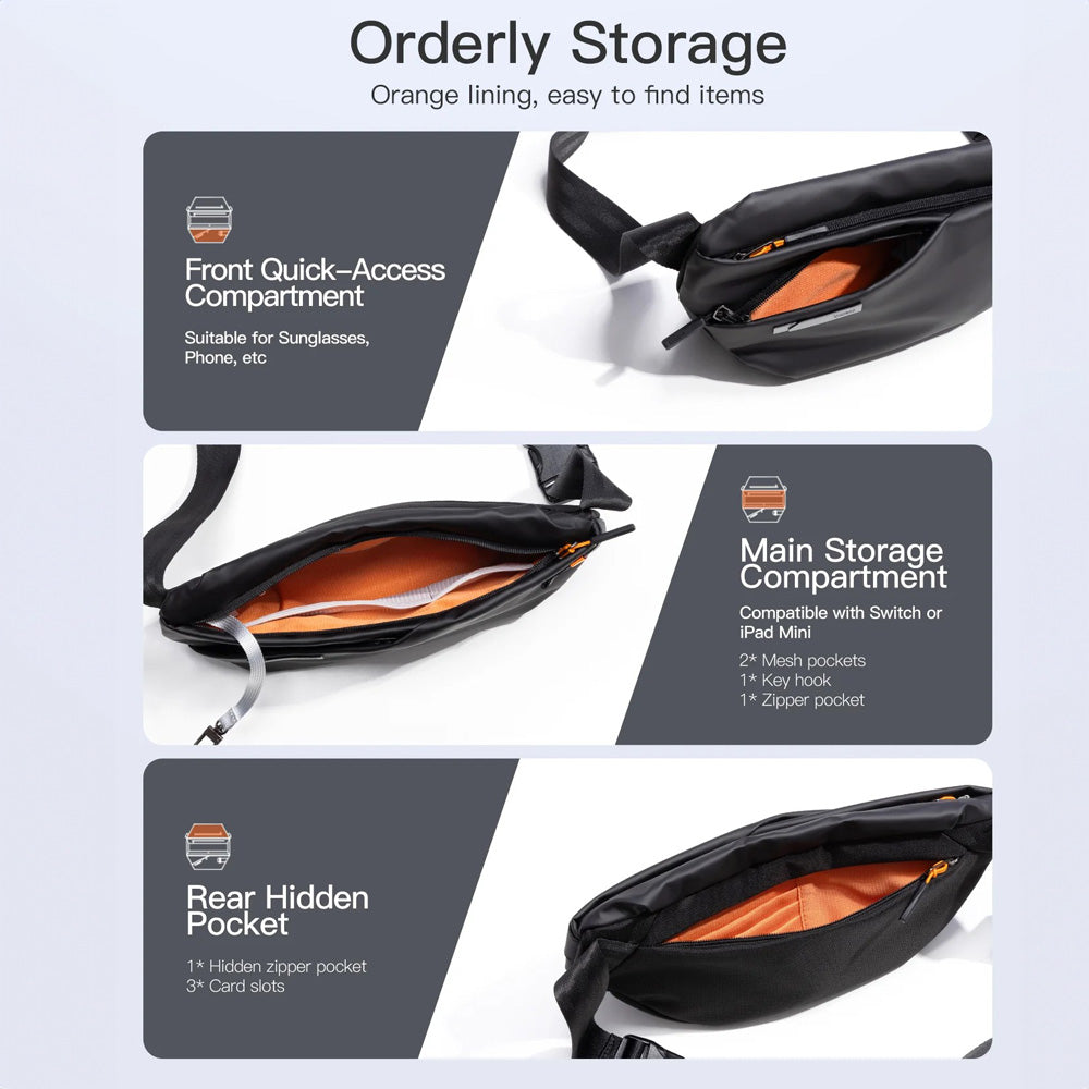 Lightweight Sling Bag - Black