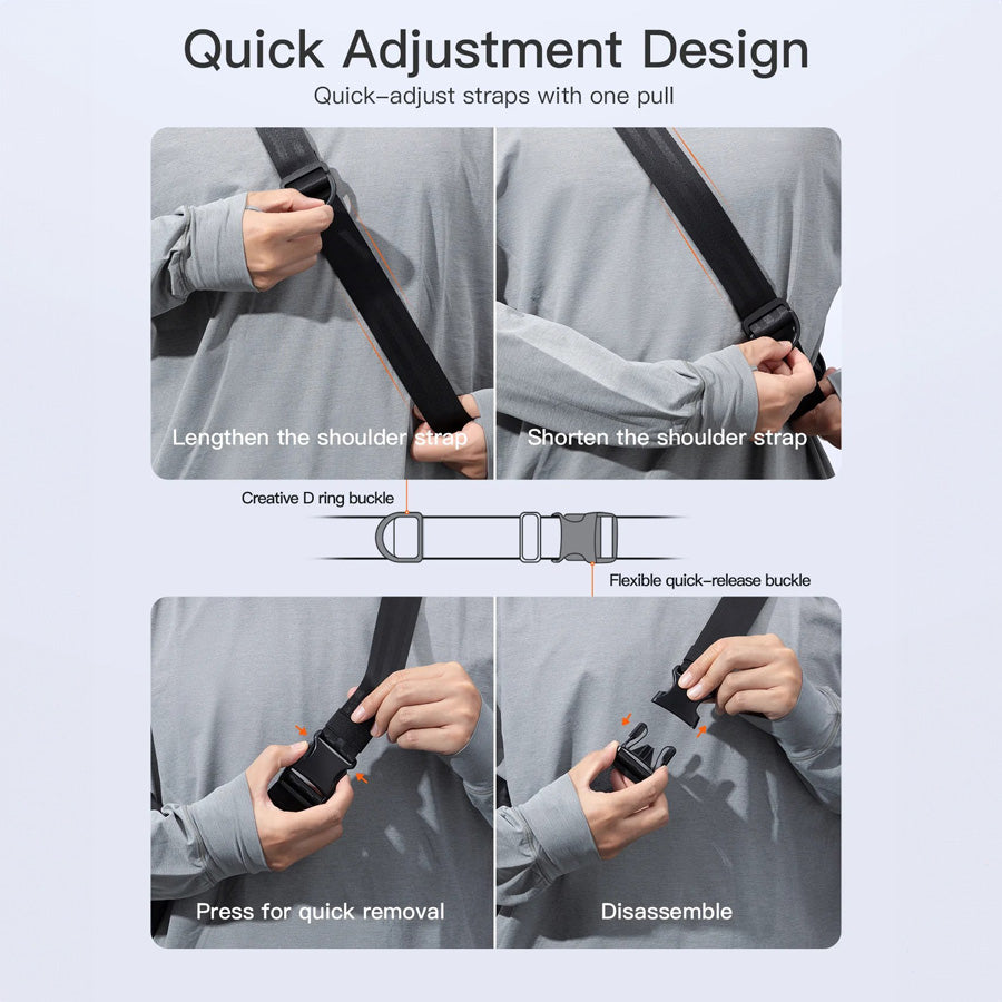 Lightweight Sling Bag - Black