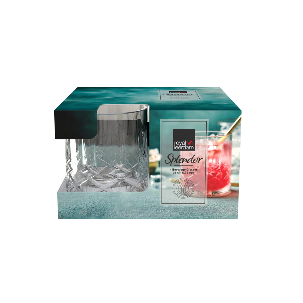 Splendor Beverage Glasses 350ml, Set of 4
