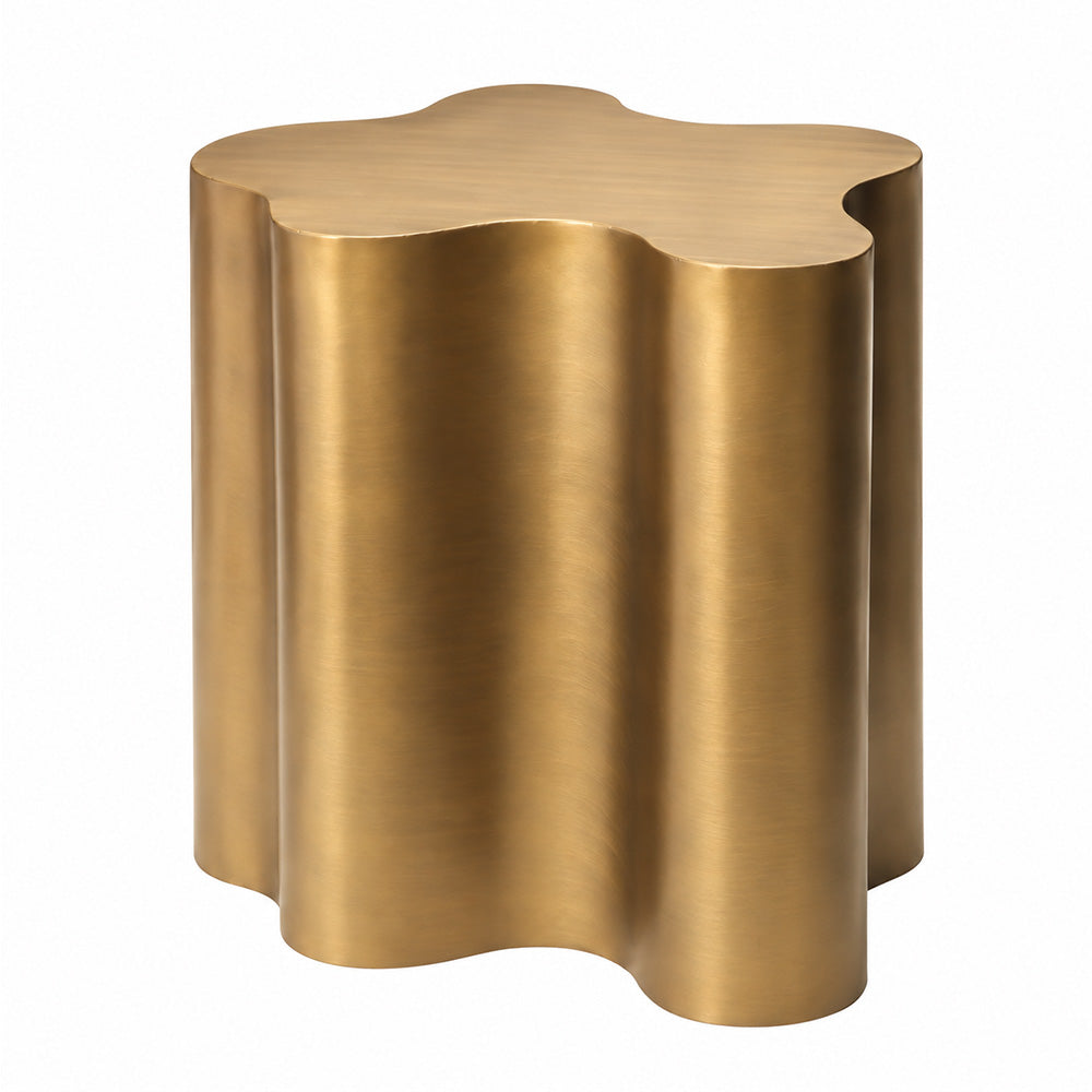 Spritz Column Side Table - Dark Gold