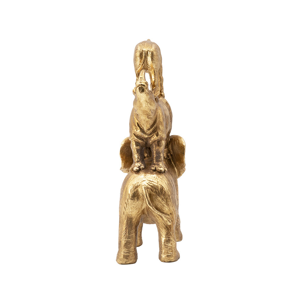 Stacked Savannah Sculpture Large - Gold