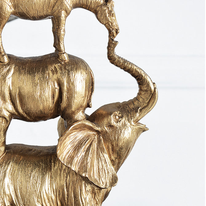 Stacked Savannah Sculpture Large - Gold