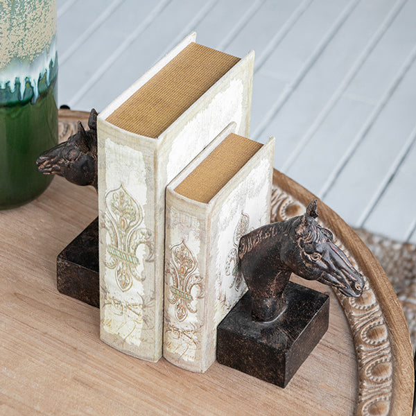 Stallion Bookends, Set of 2 - Walnut