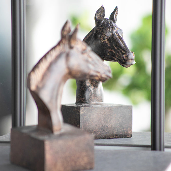 Stallion Bookends, Set of 2 - Walnut