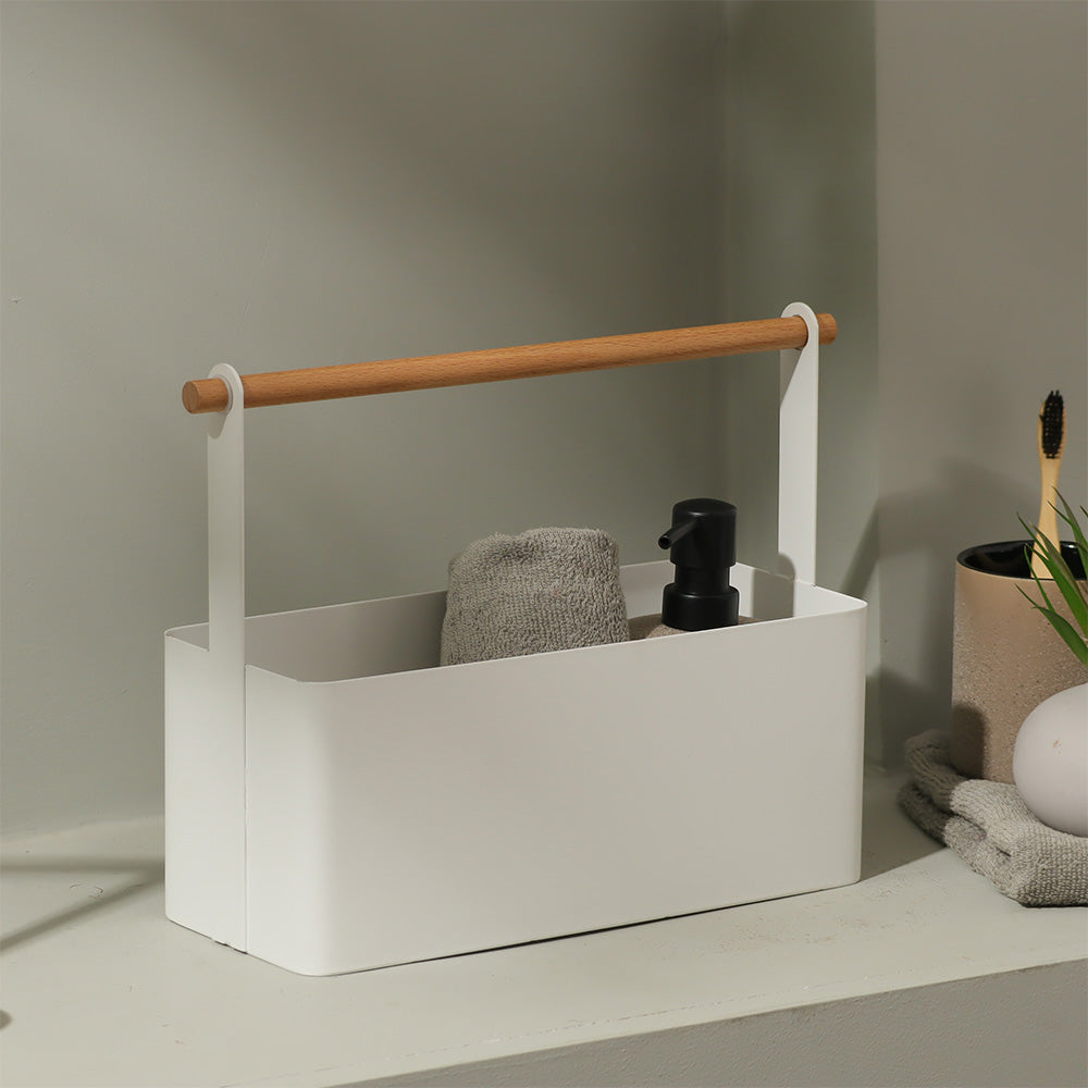 Stark Rectangle Storage Caddy - White