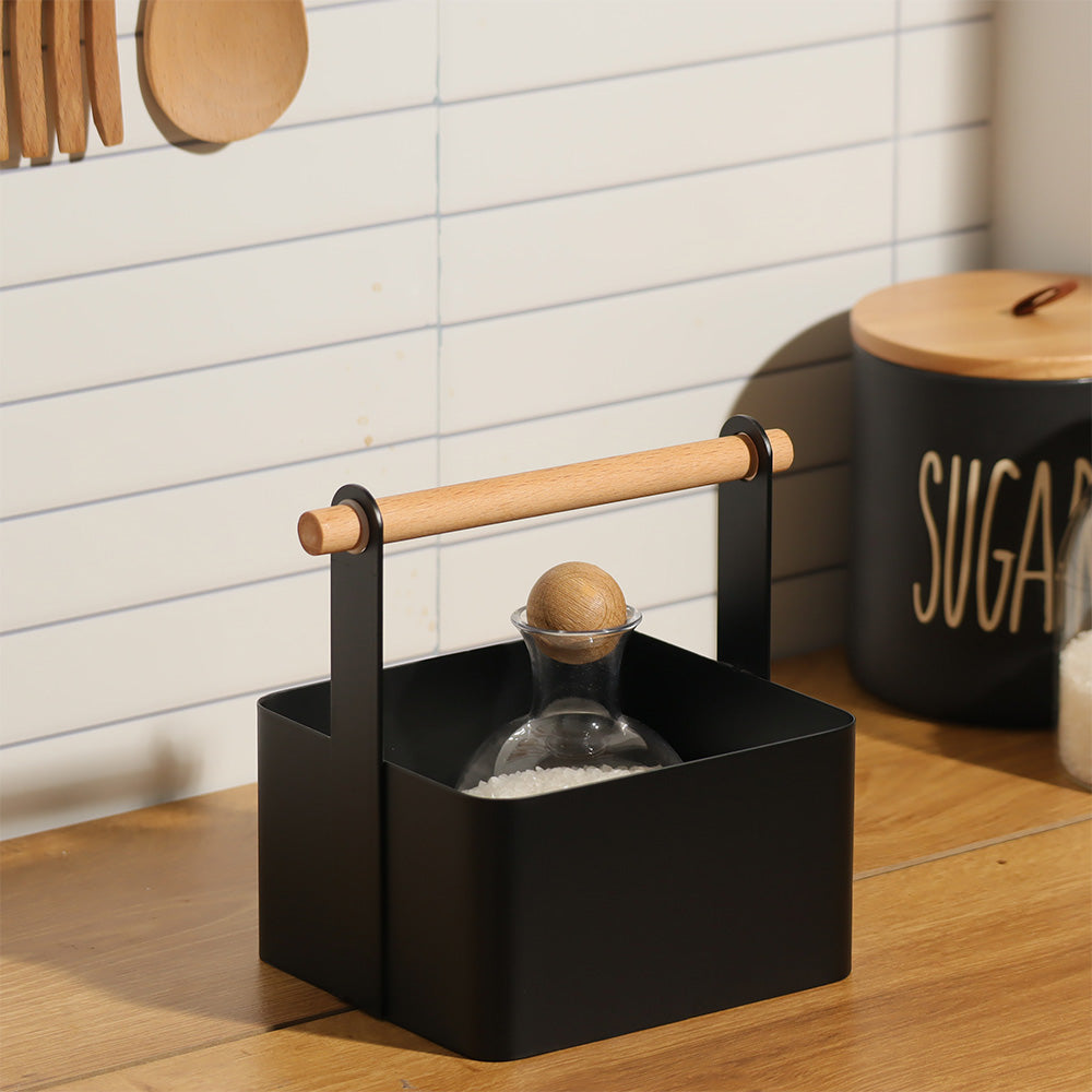 Stark Square Storage Caddy - Black
