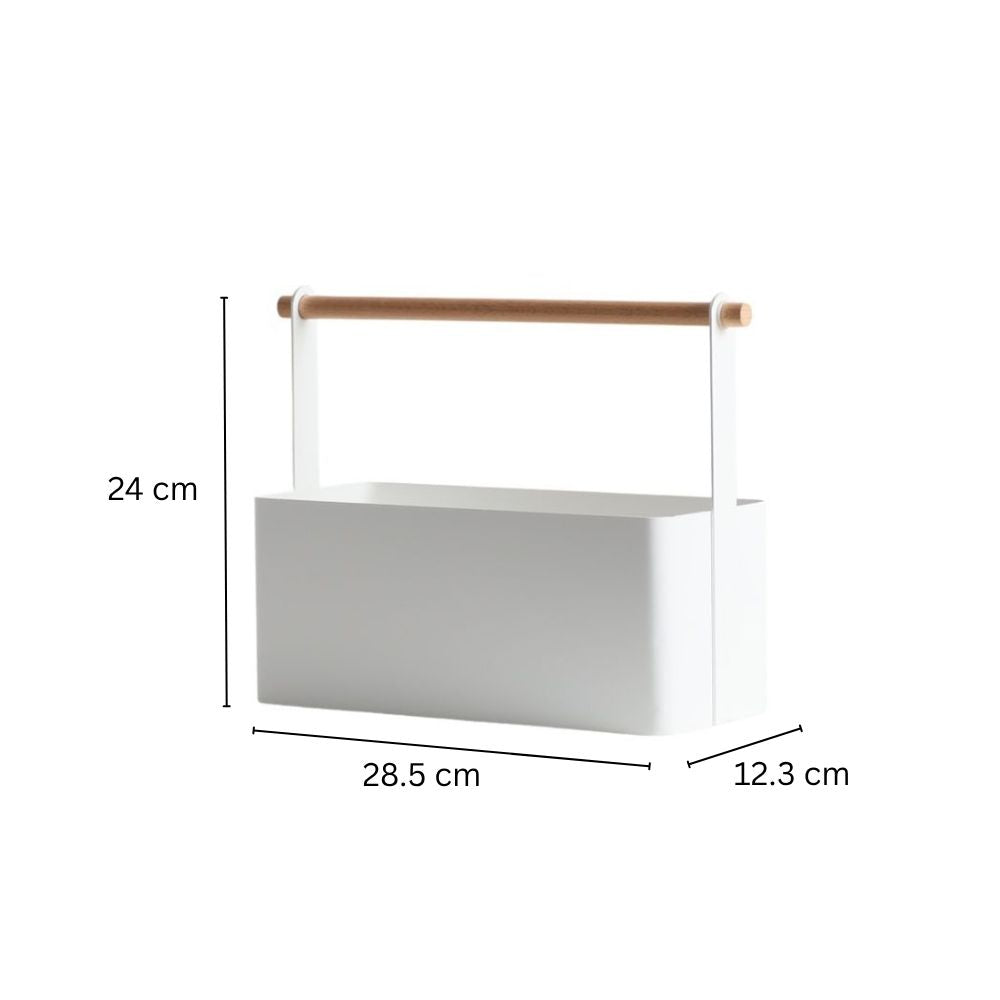 Stark Rectangle Storage Caddy - White