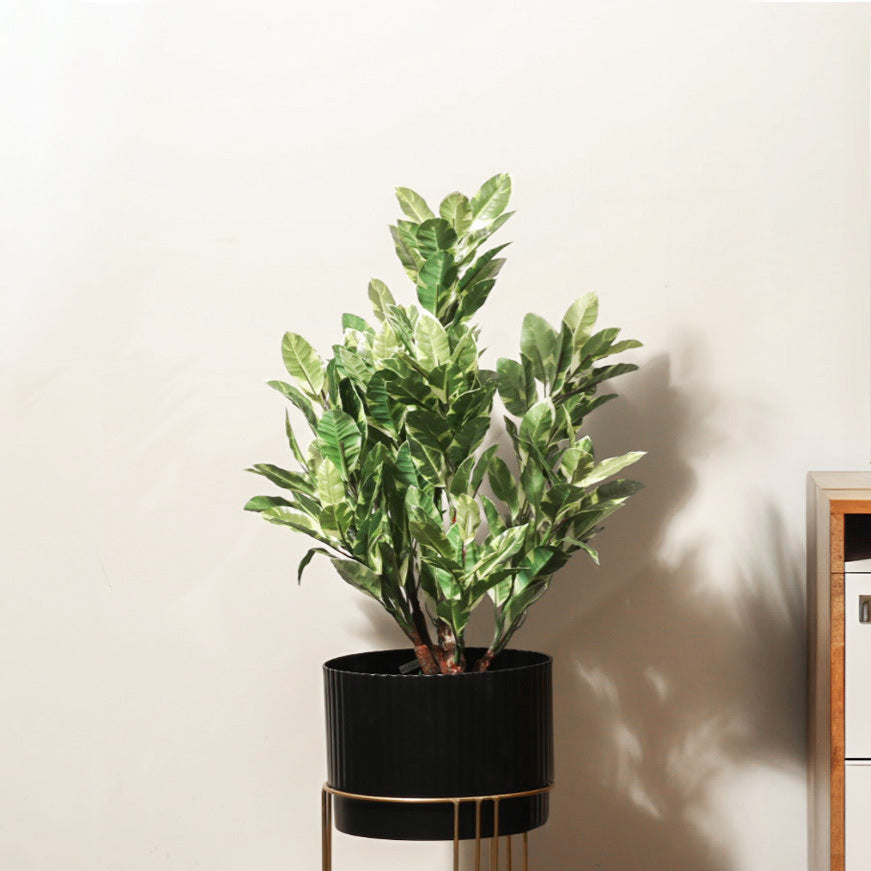 Starlight Ficus Artificial Potted Plant - Medium