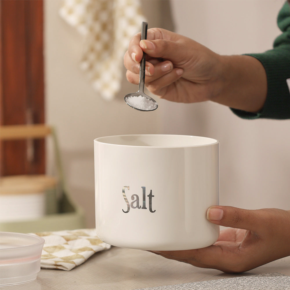 Stay Fresh Salt Storage Jar - Milk White