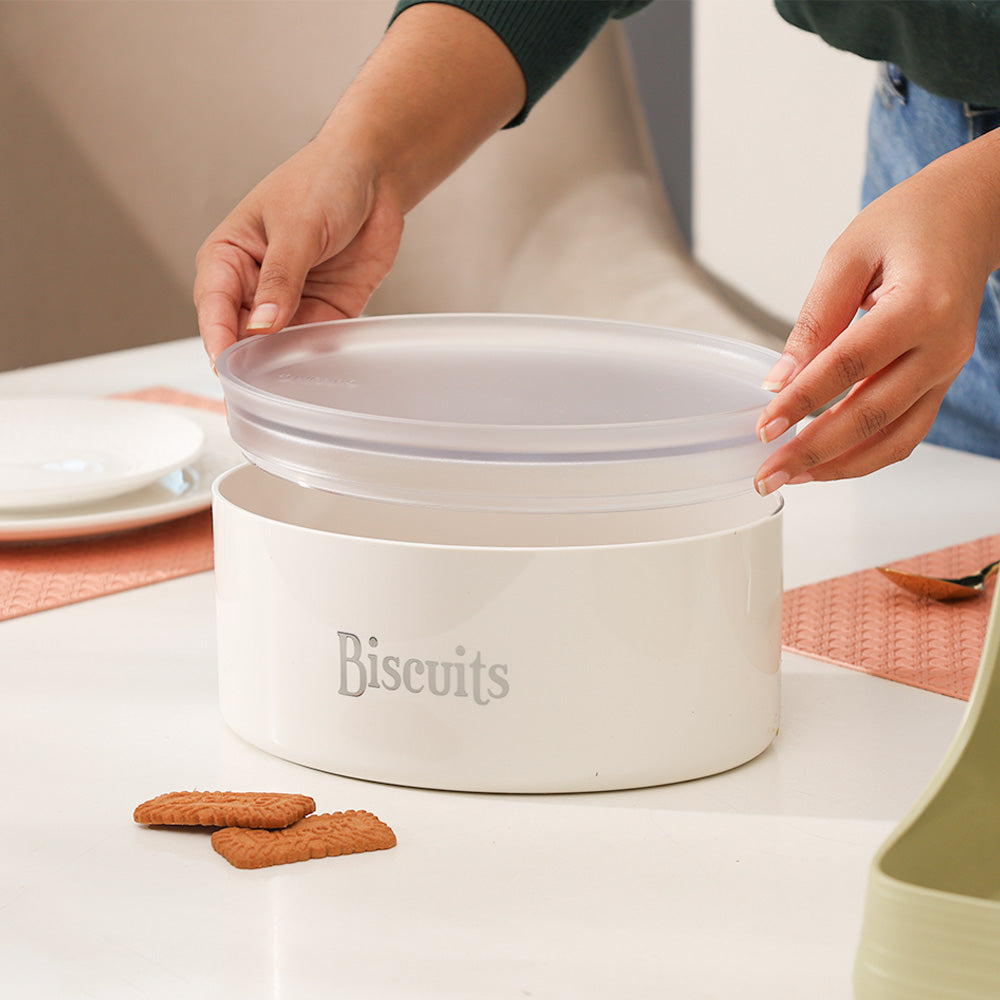 Stay Fresh Biscuit Box - Milk White