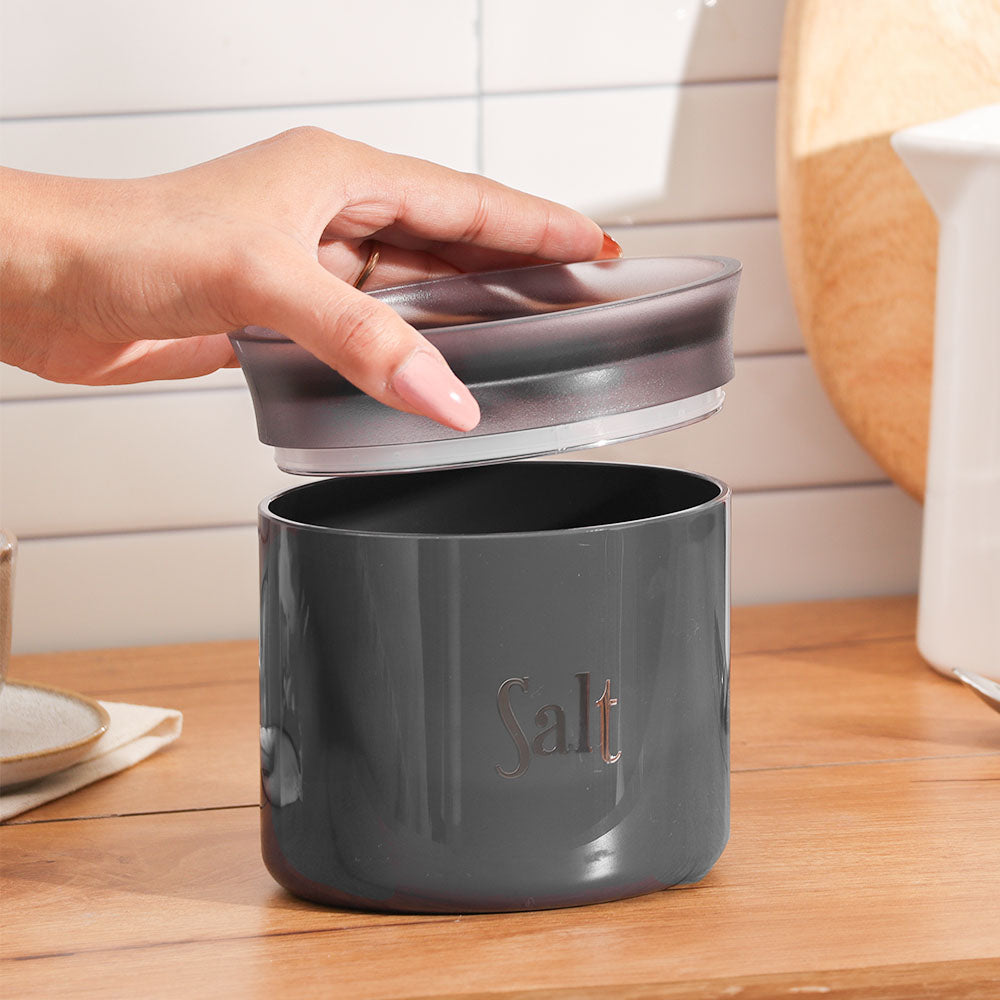 Stay Fresh Salt Storage Jar - Grey