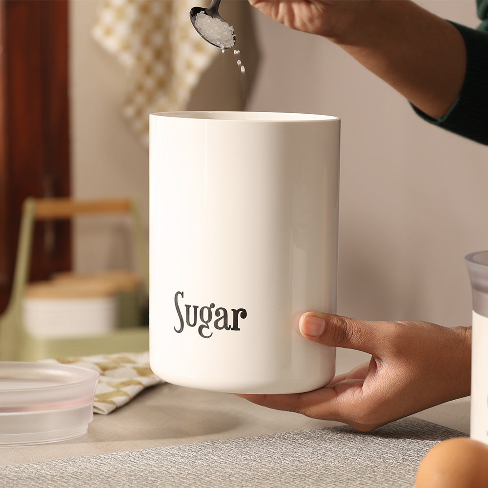 Stay Fresh Sugar Storage Jar - Milk White