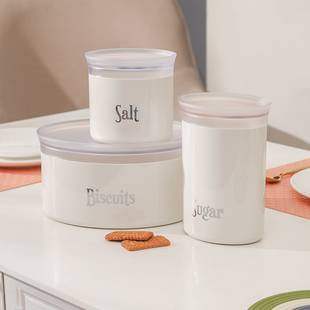 Stay Fresh Sugar Storage Jar - Milk White