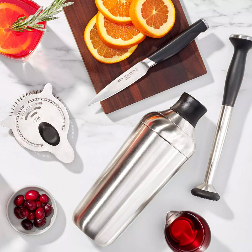 Steel Single Wall Cocktail Shaker - Silver