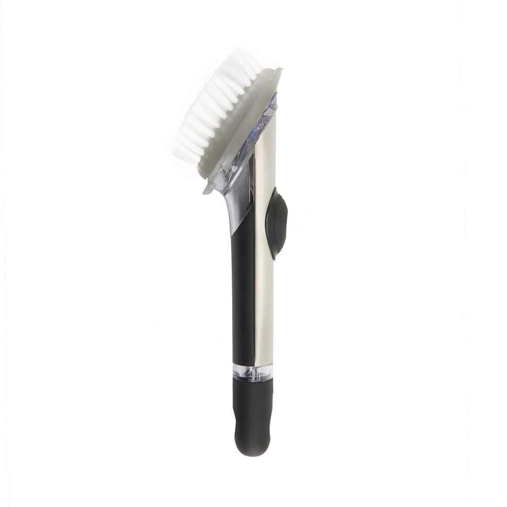 Steel Soap Dispensing Dish Brush