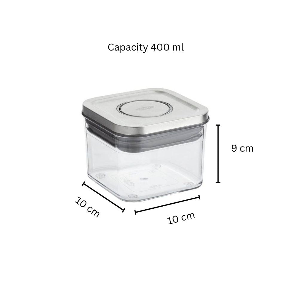 Steel POP Small Square Storage Container - 400ml