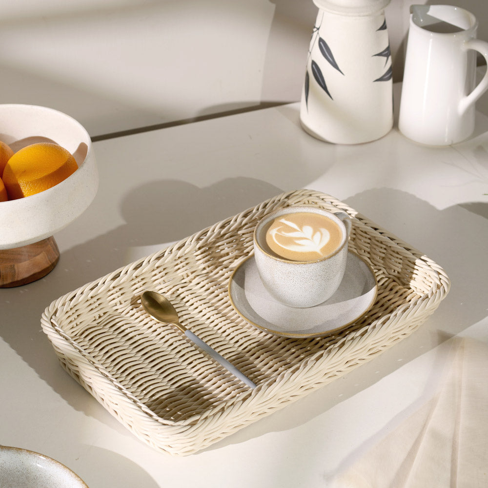 Stena Rectangular Basket Medium - Ivory