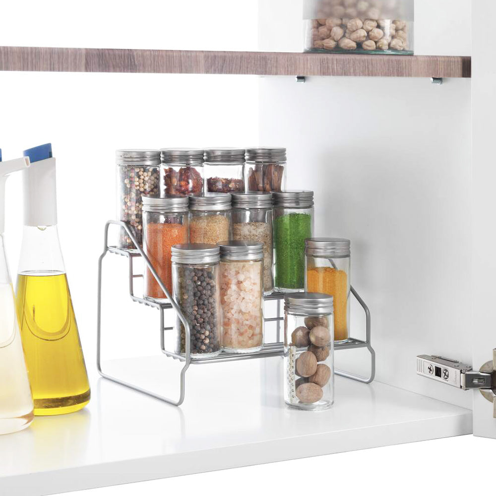 Steppo 3-Tier Spice Rack - Polytherm Silver