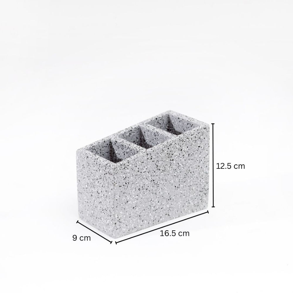 Stora Concrete Cutlery Organiser - Speckled Grey