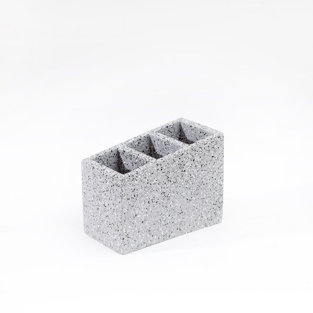 Stora Concrete Cutlery Organiser - Speckled Grey