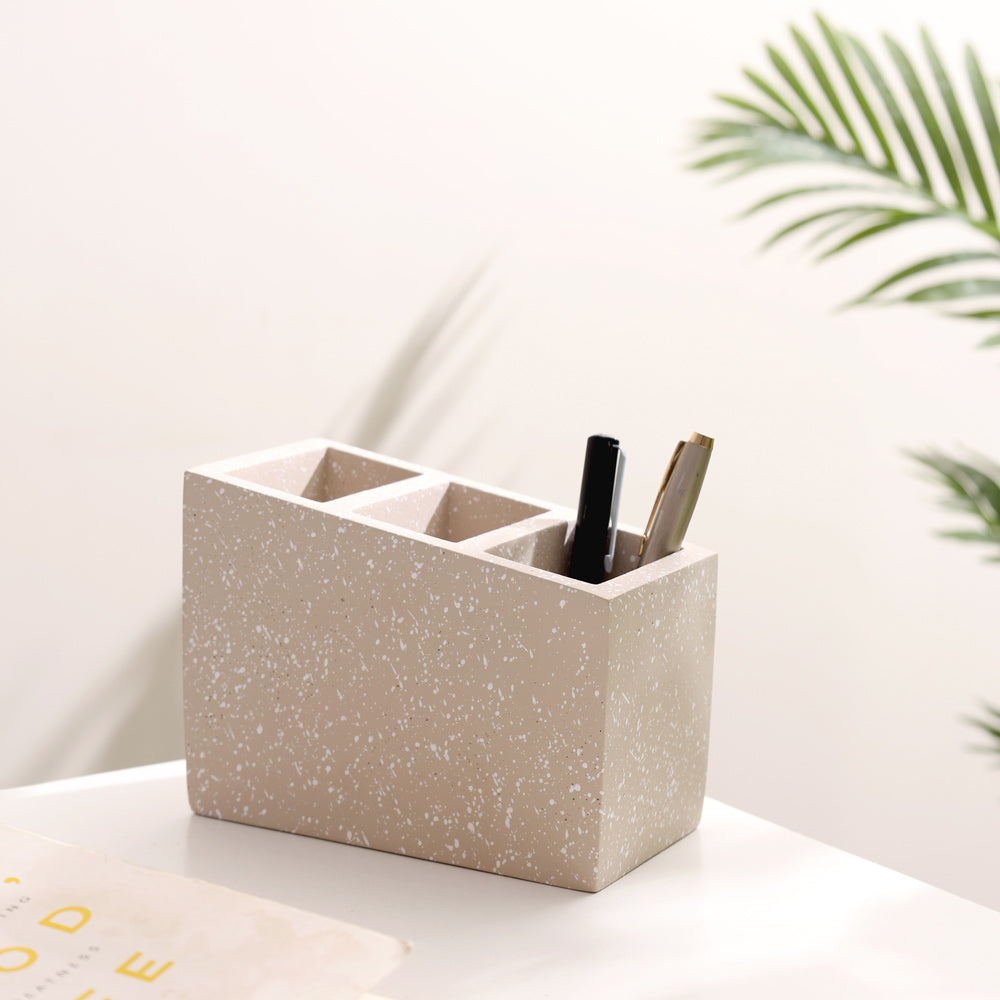 Stora Concrete Cutlery Organiser - Speckled Taupe