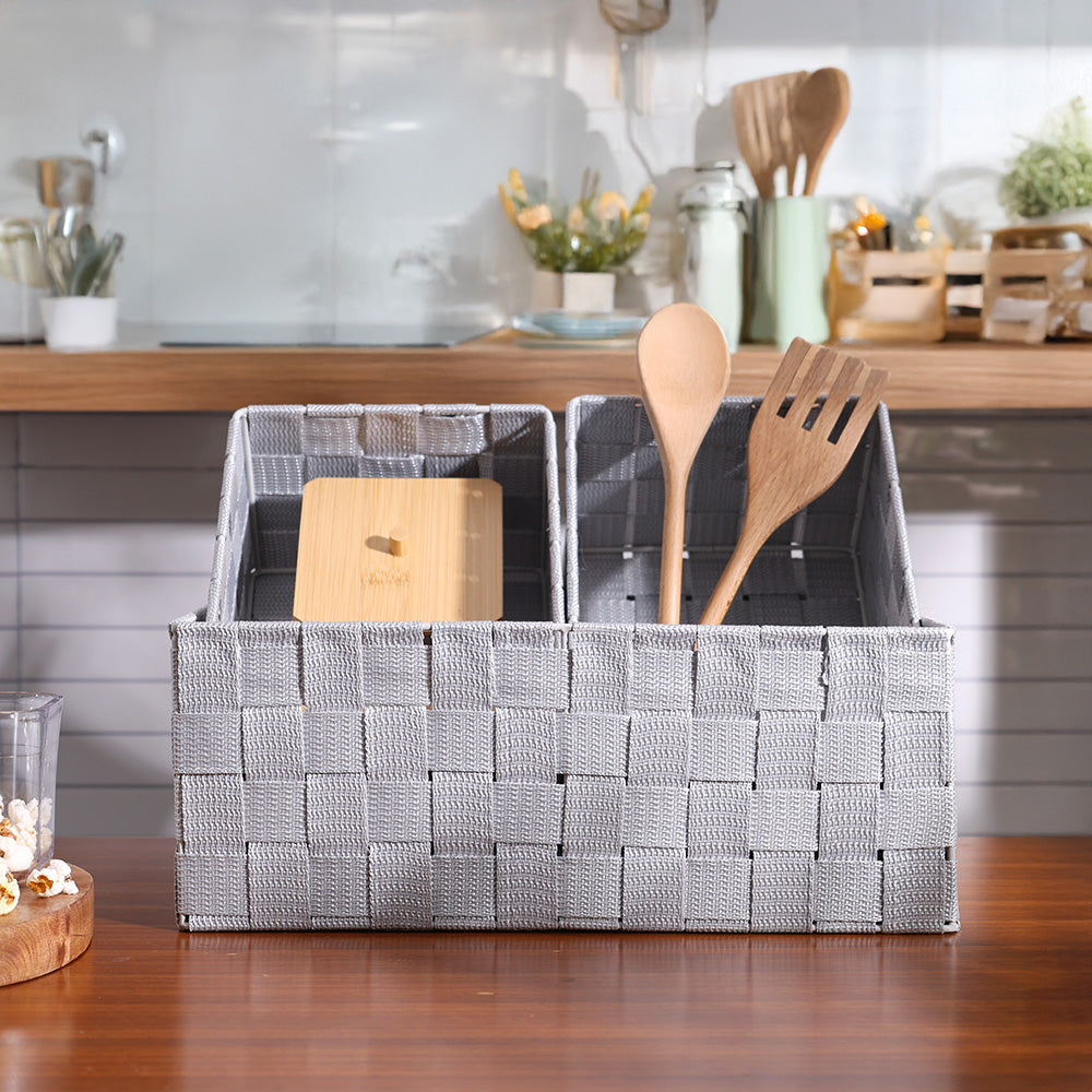 Otto Storage Baskets, Set of 3 - Light Grey