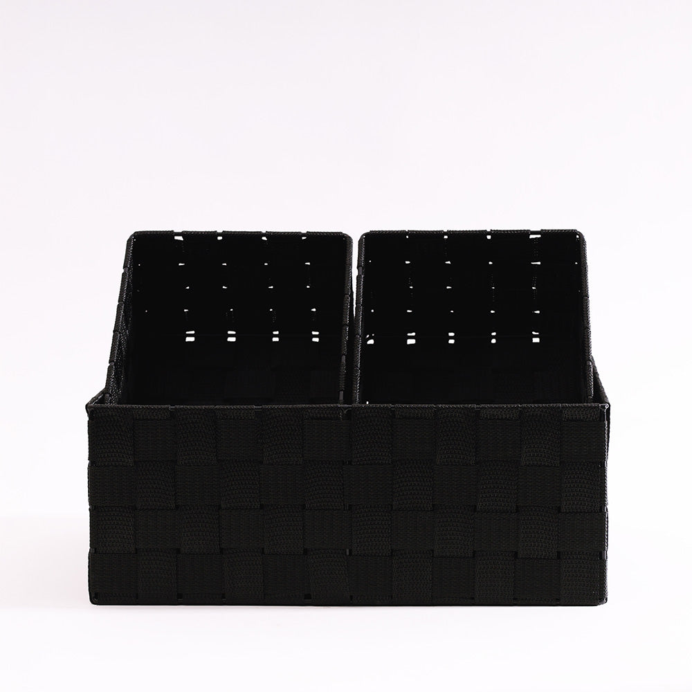 Otto Storage Baskets, Set of 3 - Black
