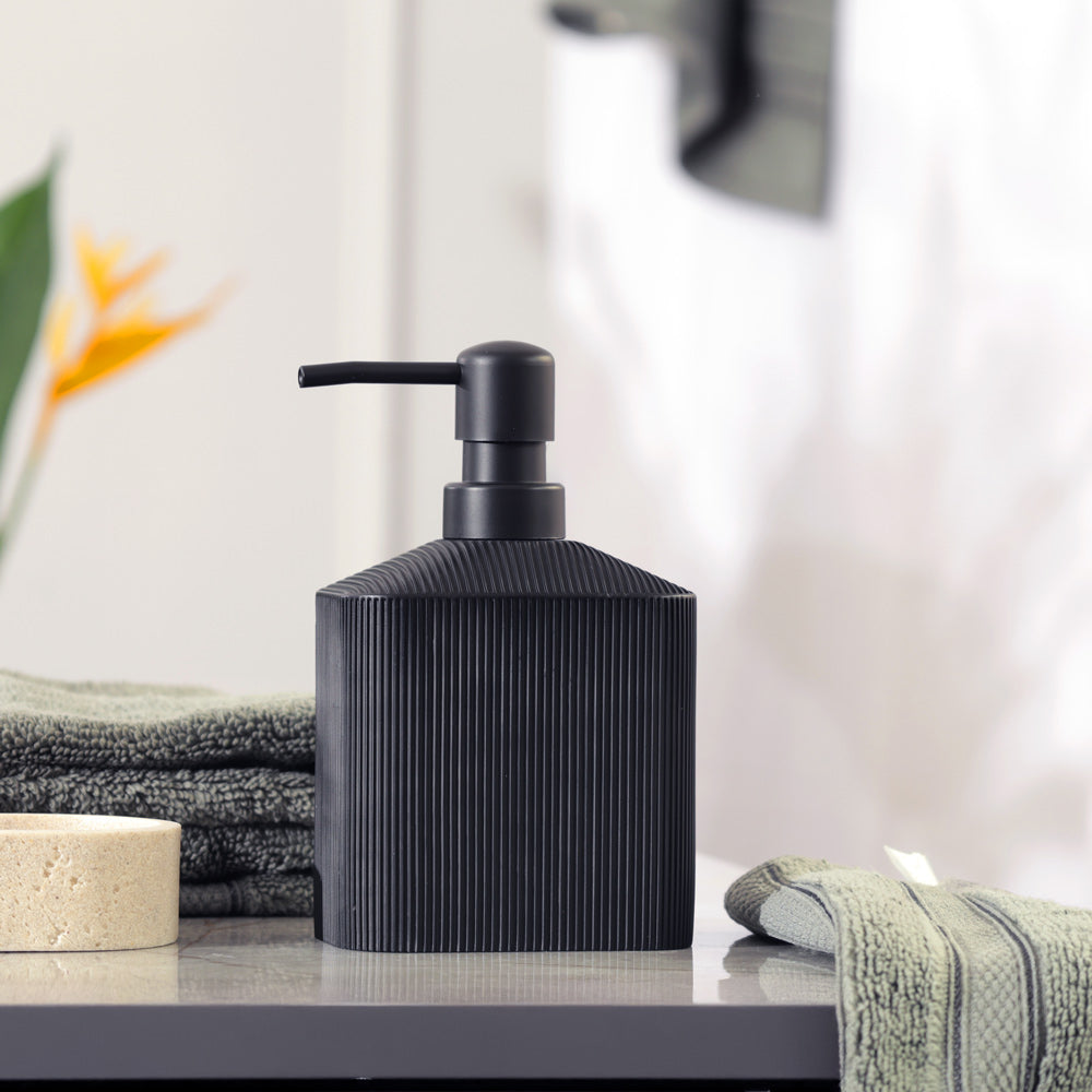 Lined Soap Dispenser - Black