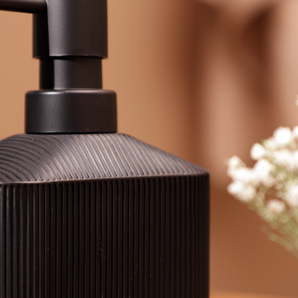 Lined Soap Dispenser - Black