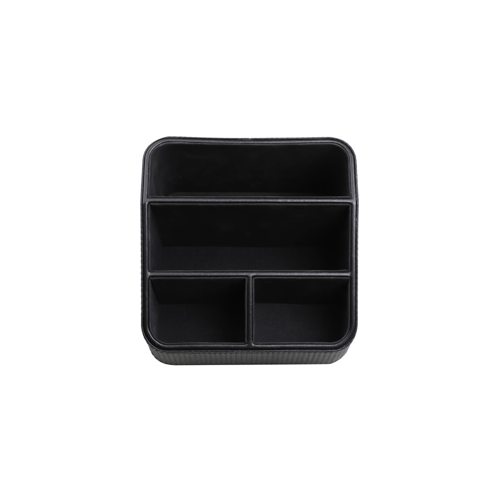 Stripes Multi-compartment Organiser - Black