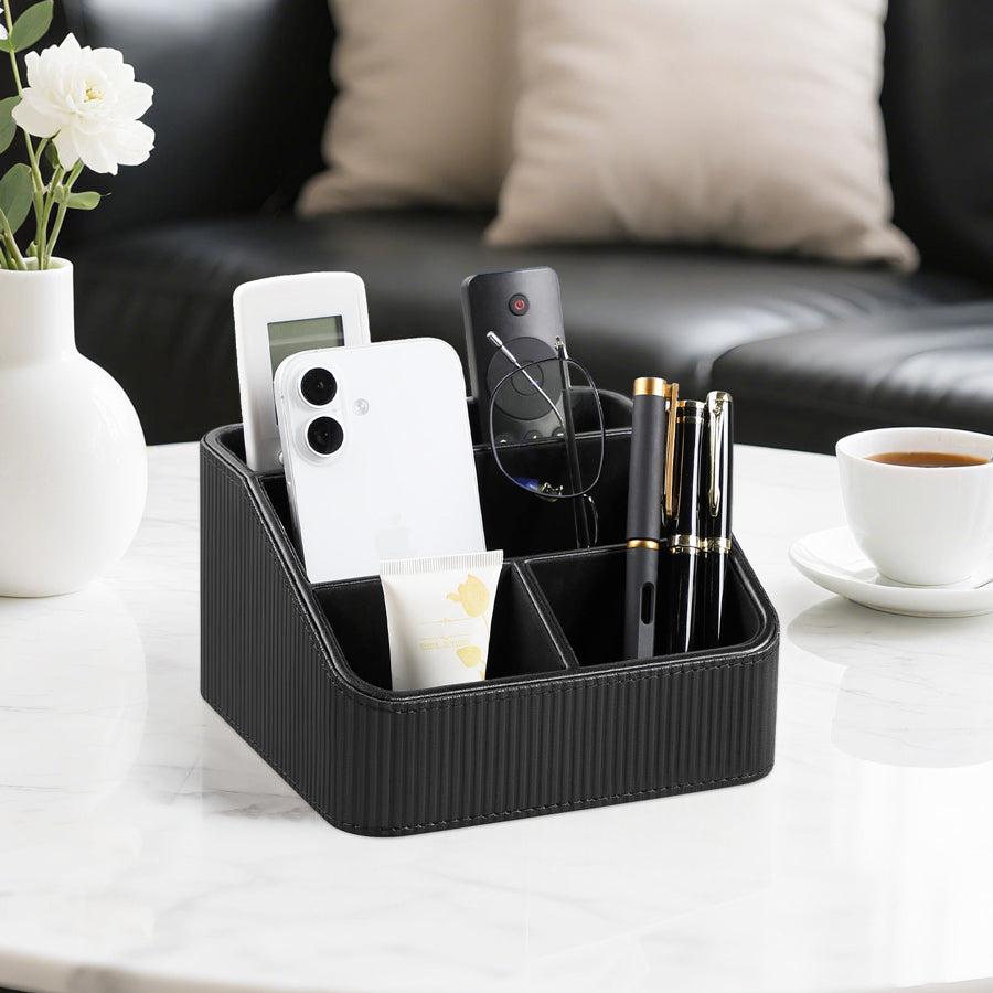 Stripes Multi-compartment Organiser - Black