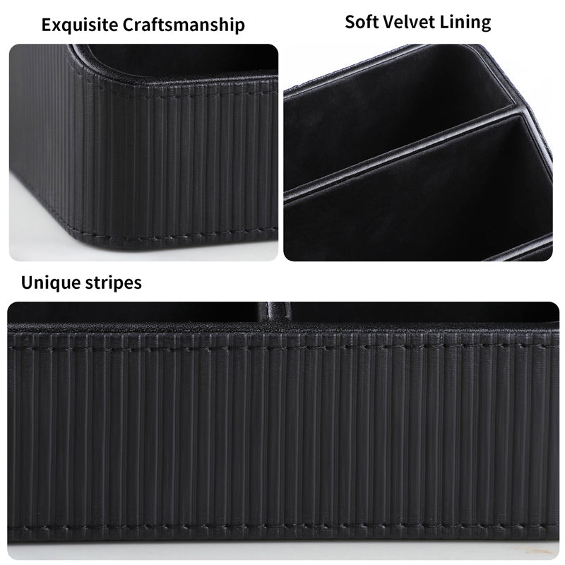 Stripes Multi-compartment Organiser - Black