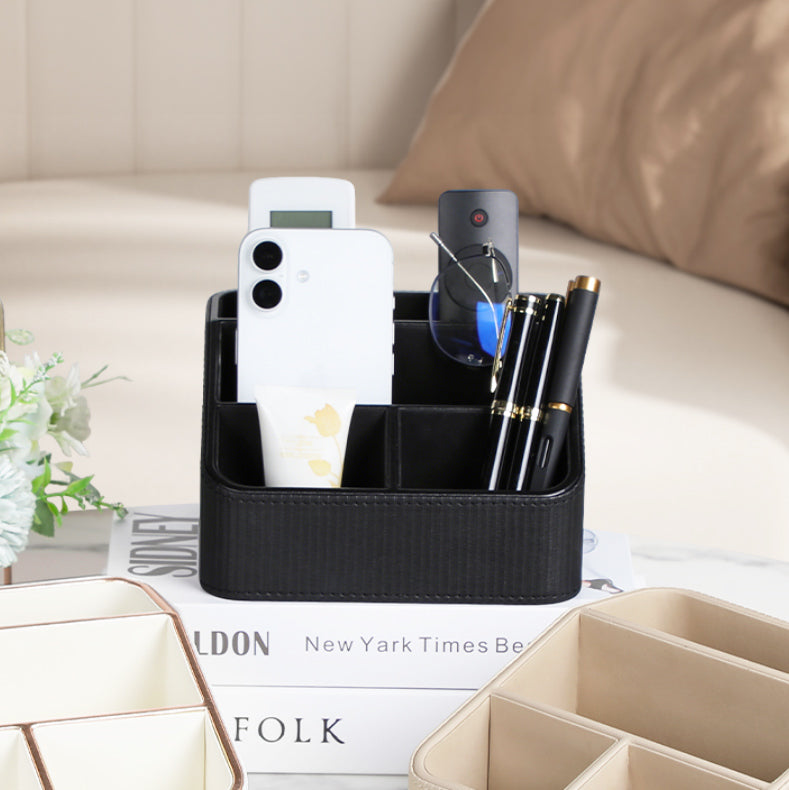 Stripes Multi-compartment Organiser - Black