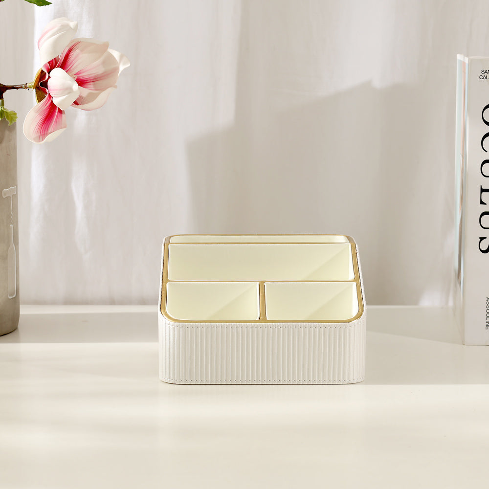 Stripes Multi-compartment Organiser - Ivory