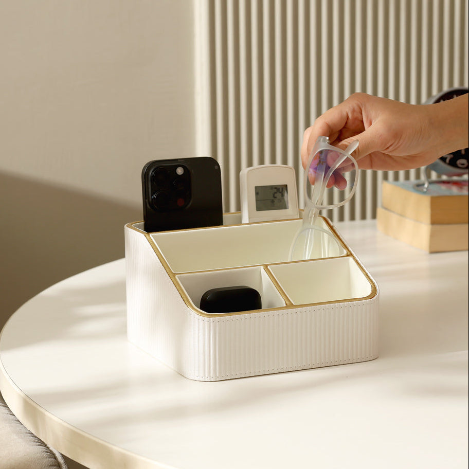 Stripes Multi-compartment Organiser - Ivory