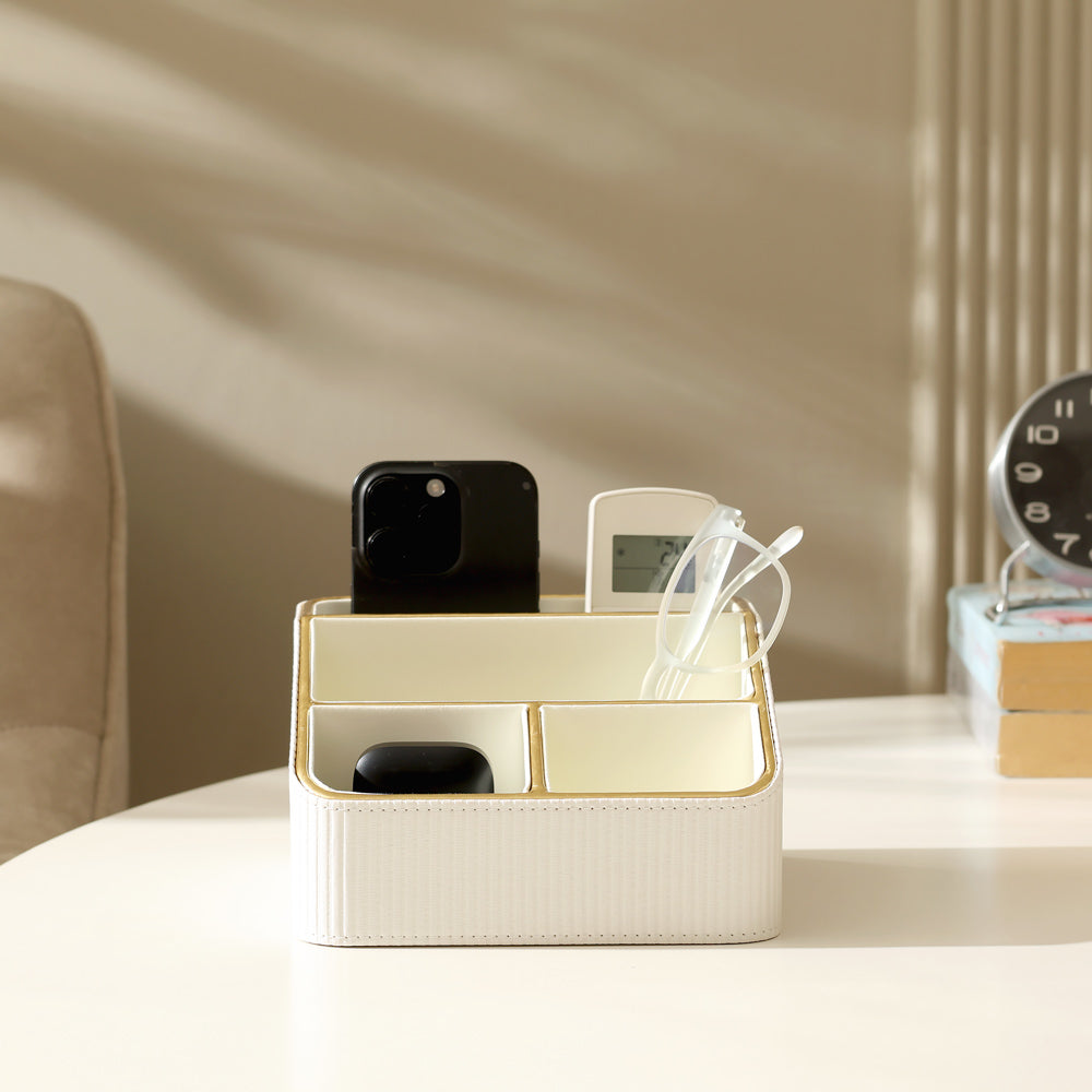 Stripes Multi-compartment Organiser - Ivory