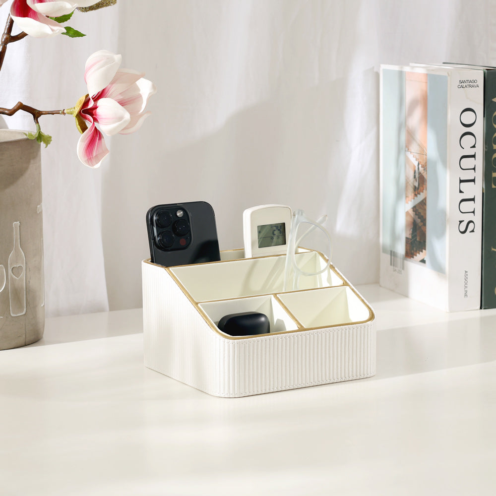 Stripes Multi-compartment Organiser - Ivory